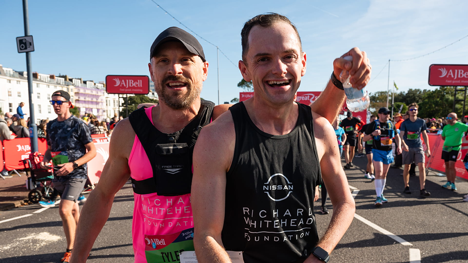 Tyler Slade and Ant Bryan at the Great South Run
