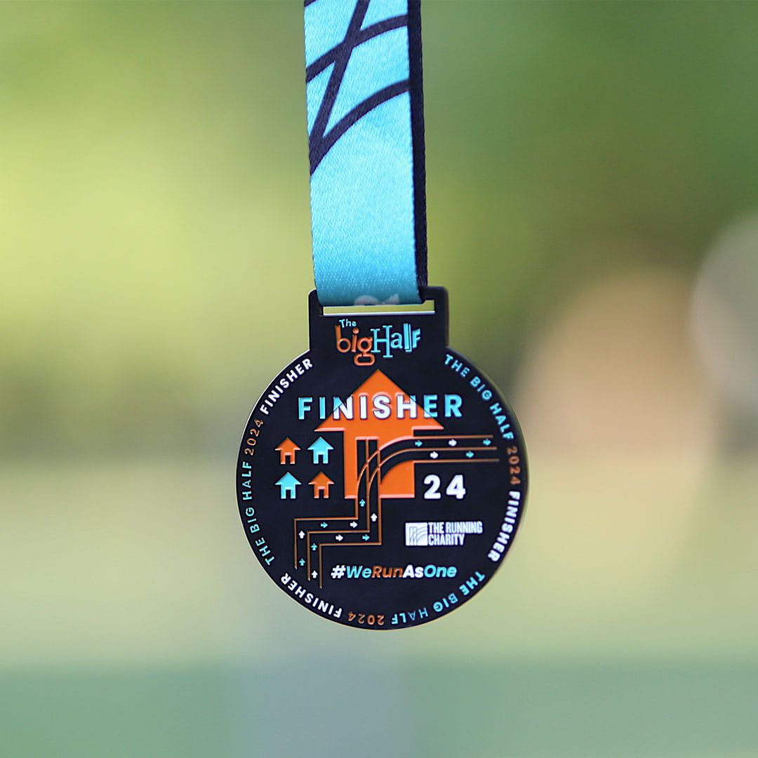 The Big Half finisher's medal 2024