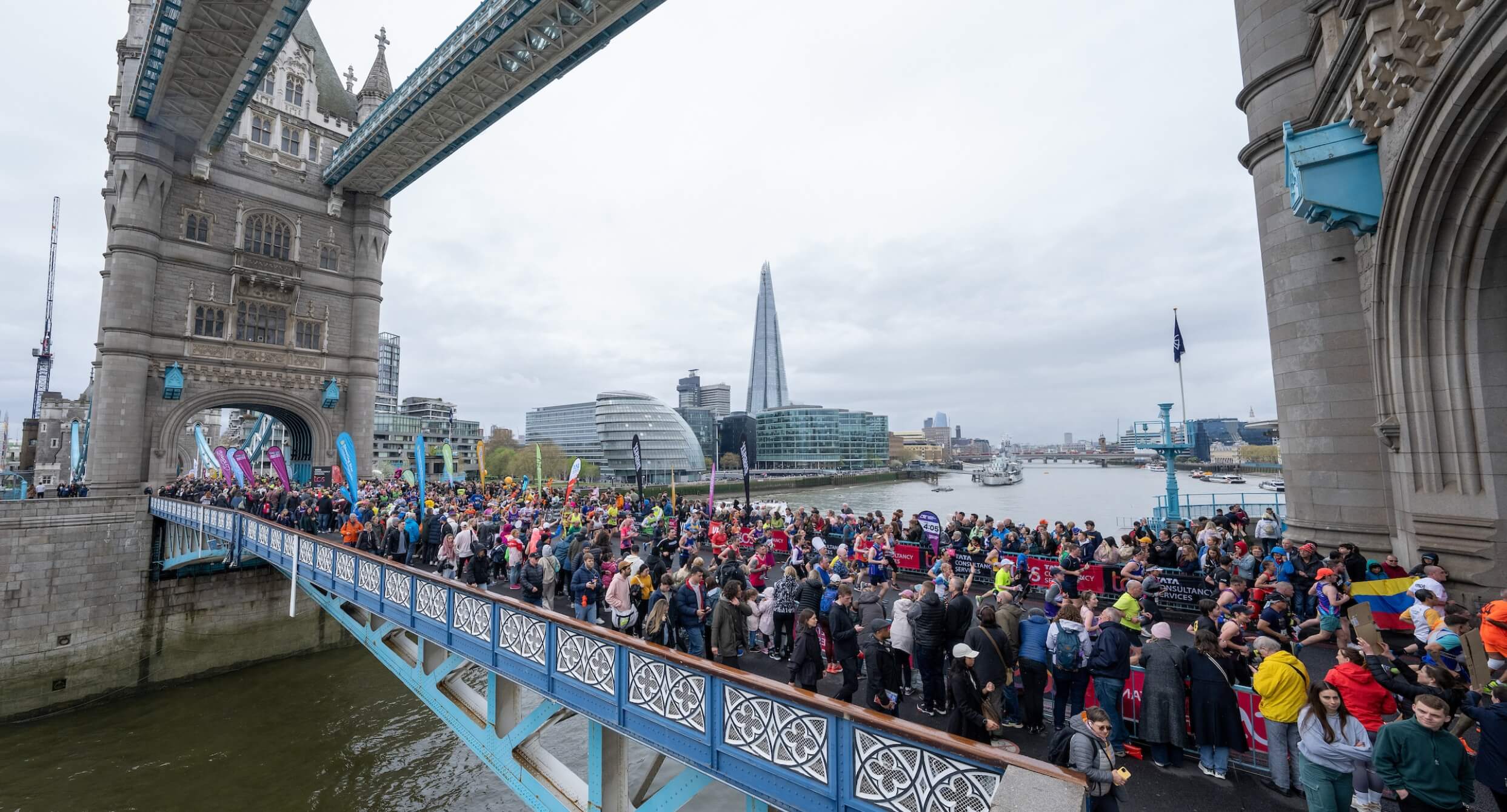 Tower Bridge on Marathon Day