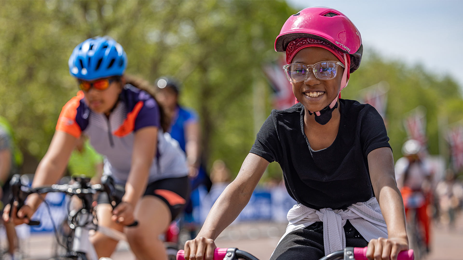 A young participant at RideLondon