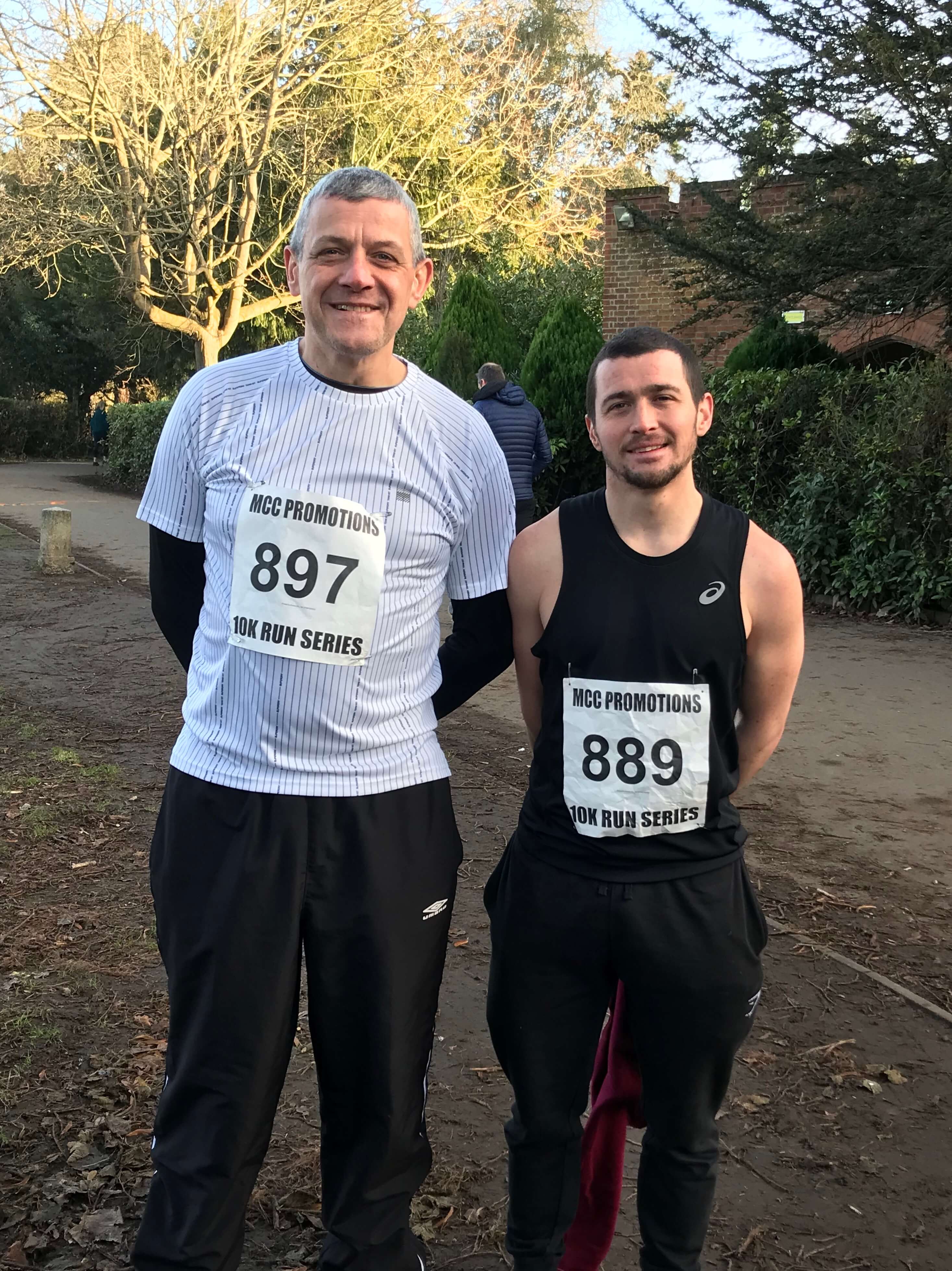 Two charity runners for Huntington's Disease Association