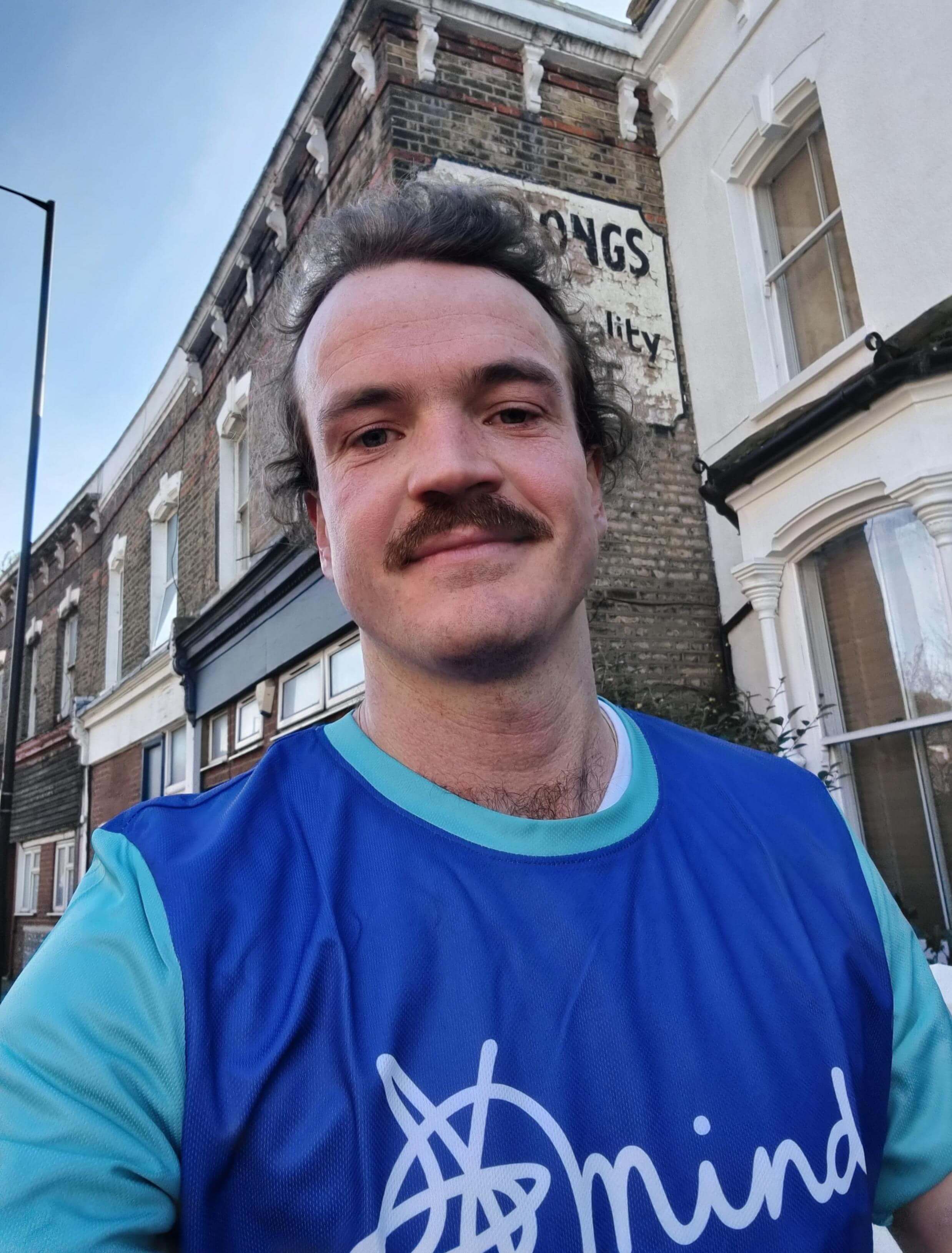 A charity runner for Mind