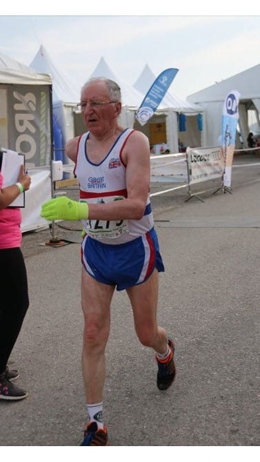 A charity runner for SSAFA, the Armed Forces charity