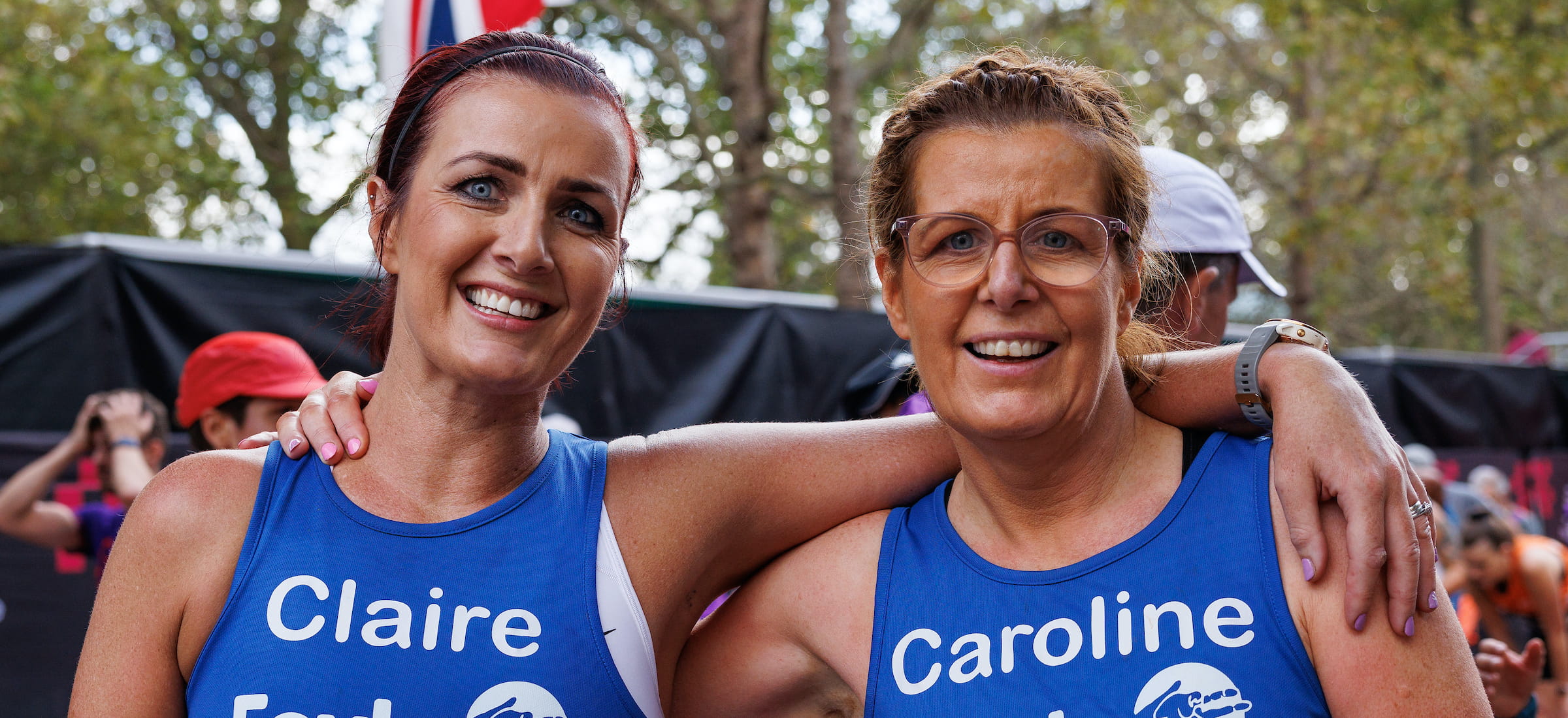 A pair of TCS London Marathon finishers