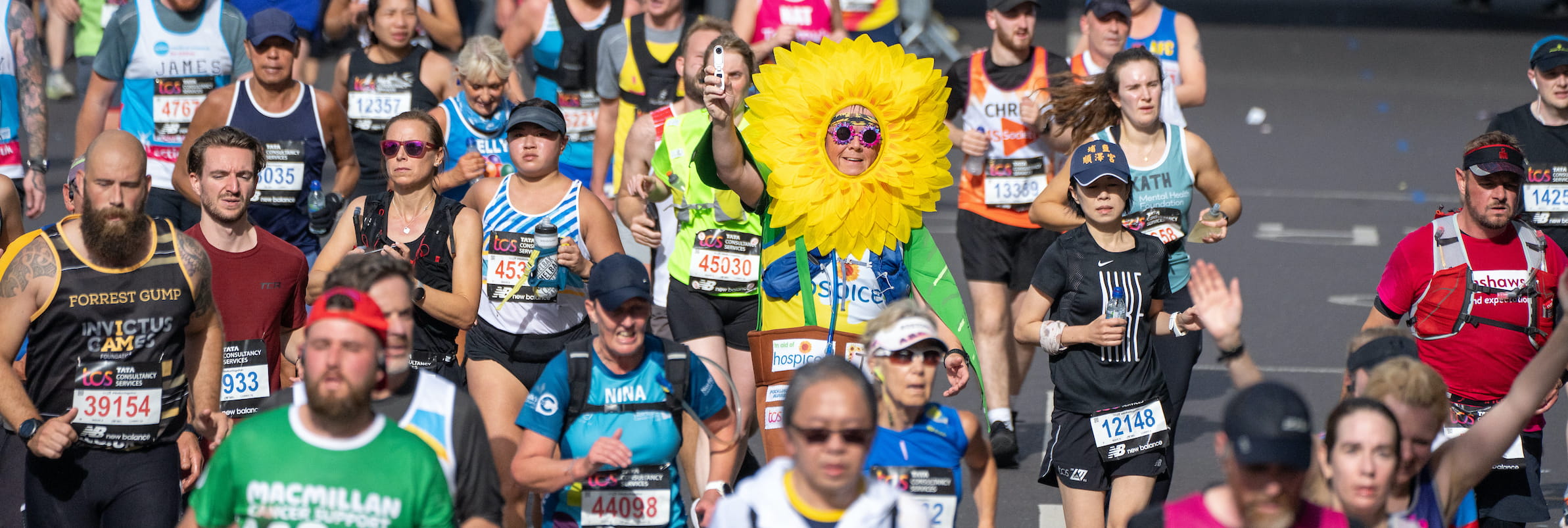 Participants at the TCS London Marathon