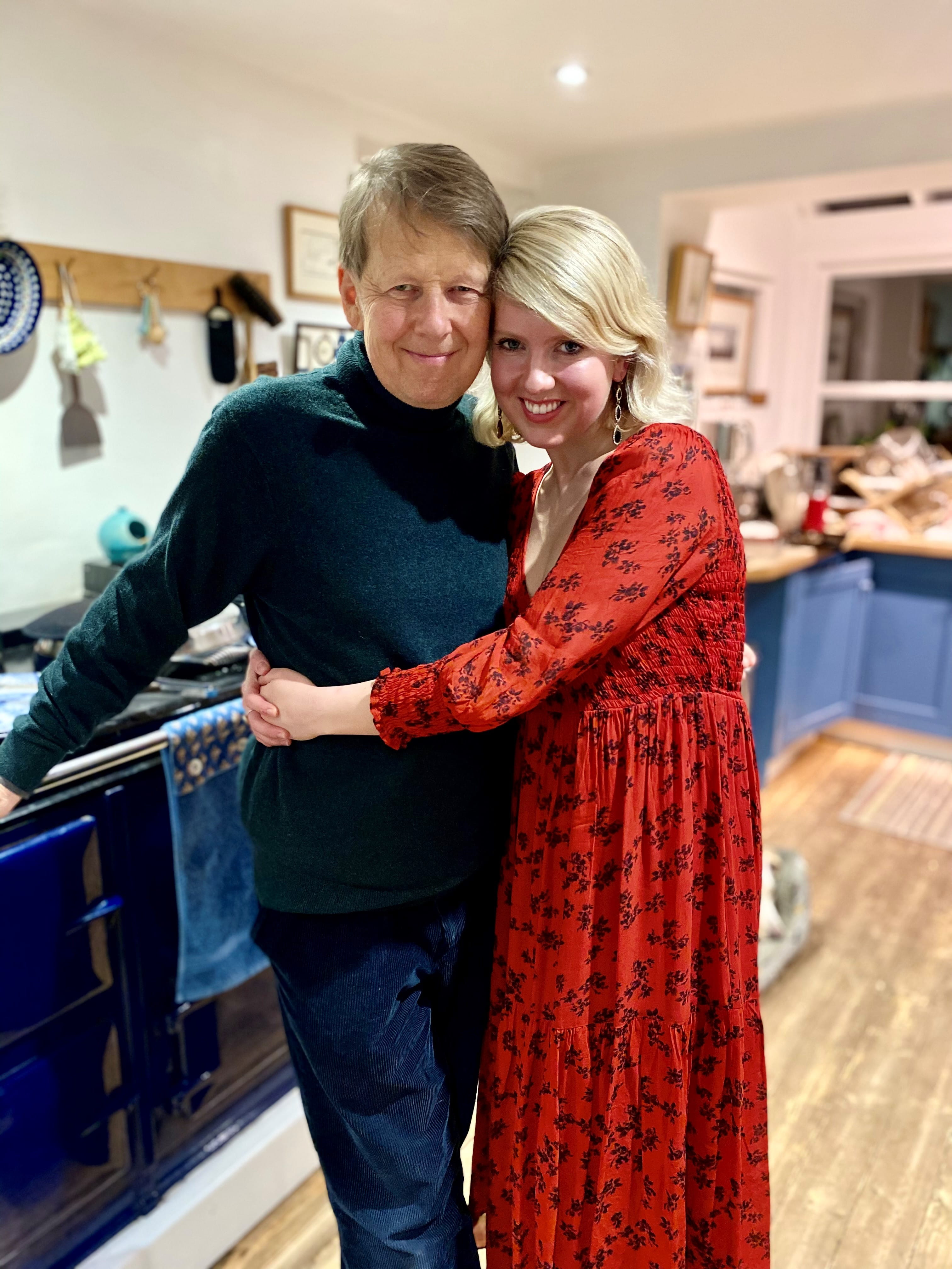 Flora and Bill Turnbull in a kitchen