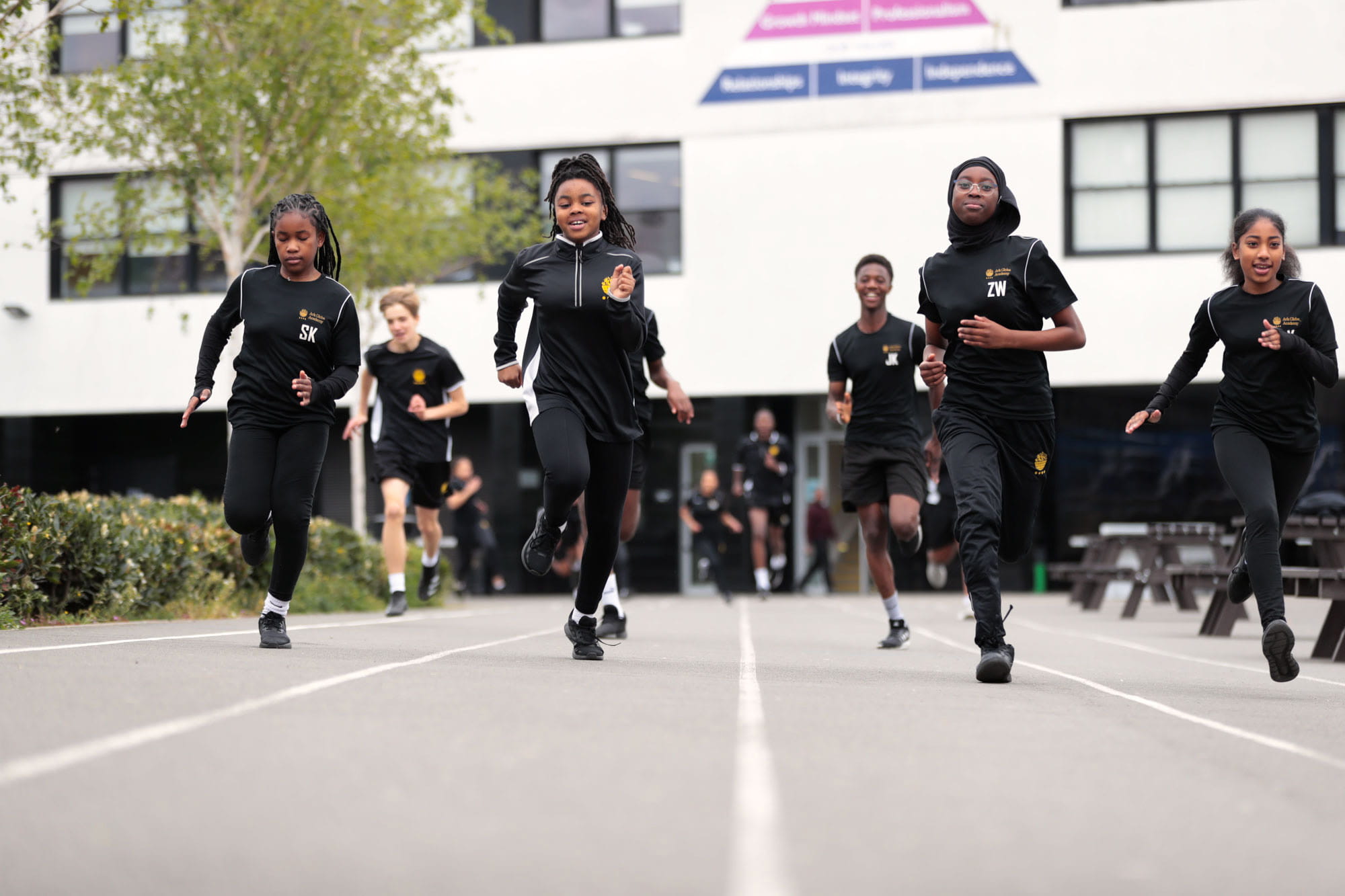 Mini London Marathon in Schools activity shot