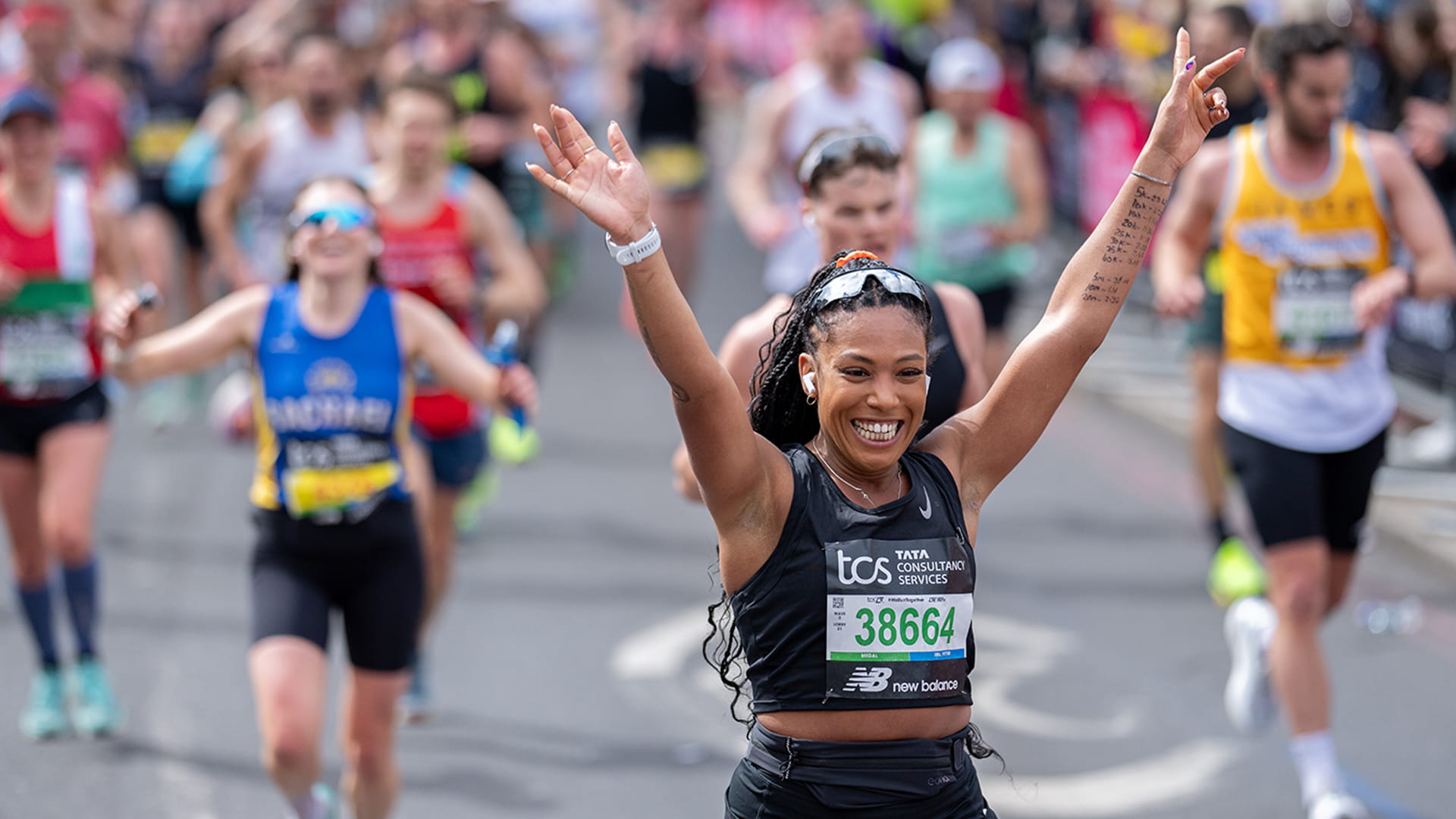 Runners from the 2024 TCS London Marathon