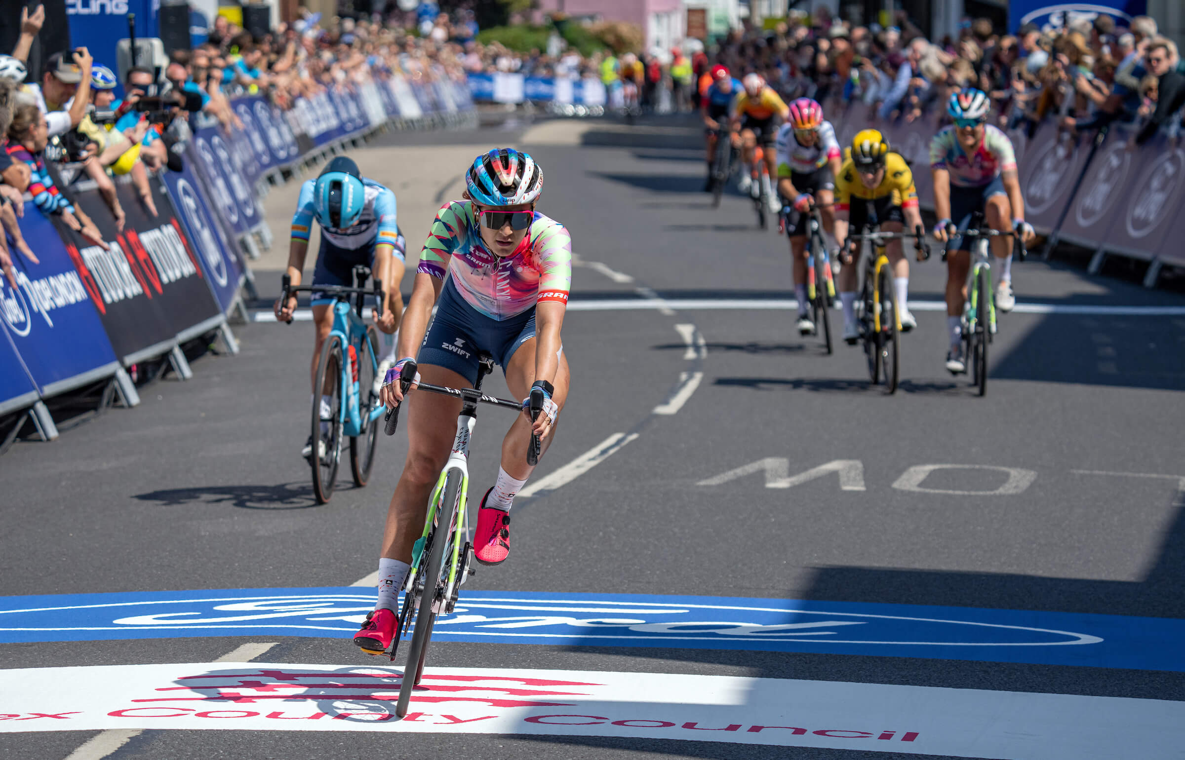 Chloe Dygert wins Stage Two on the 2023 Ford RideLondon Classique