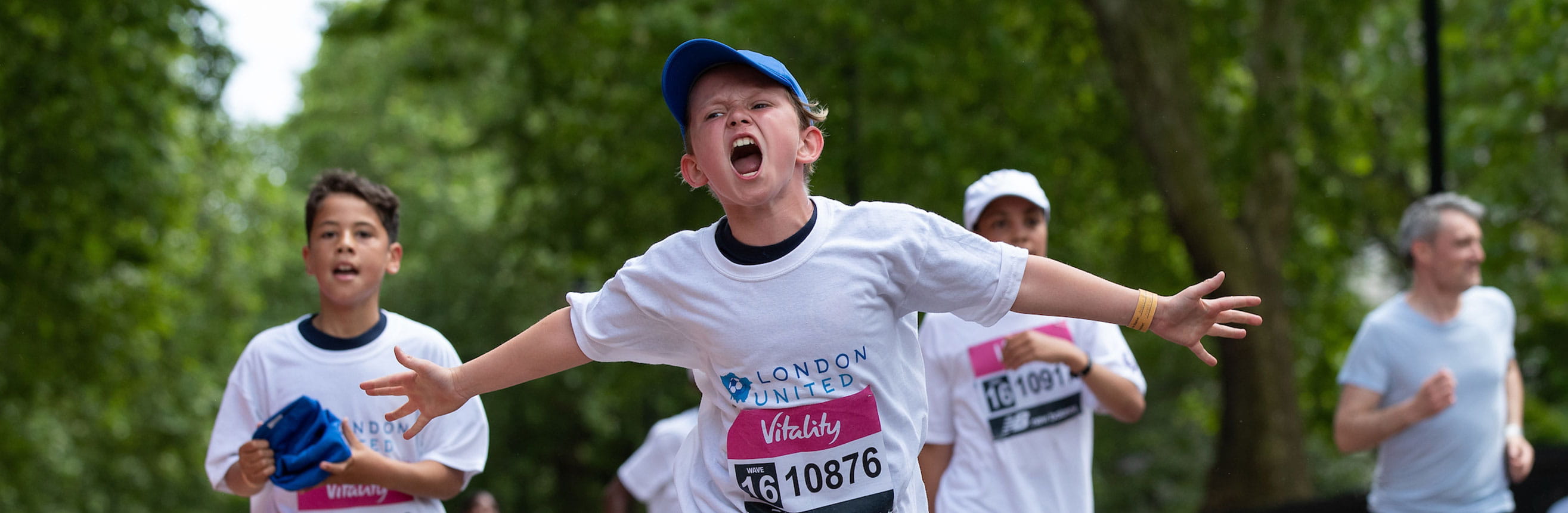 Young runners enjoy taking part in The Vitality Westminster Mile