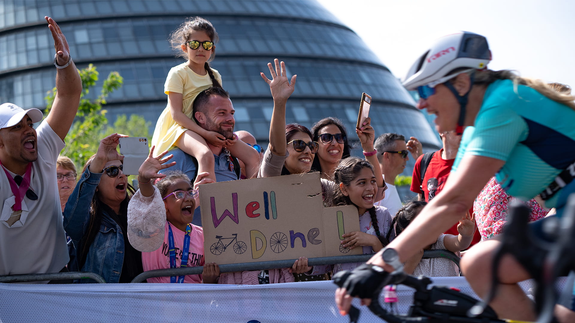 Spectators at the Ford RideLondon 2023 event